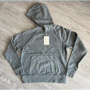 Everlane Track Hoodie Mens Small Organic Cotton Heather Gray Unisex